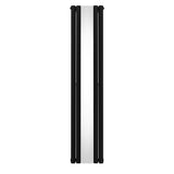 Radiatore Pannelli Ovali a Specchio - 1800 mm x 380 mm - Nero