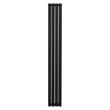 Radiatore a colonna ovale - 1800mm x 240mm - Nero