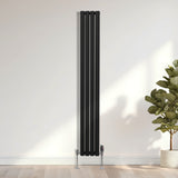 Radiatore a colonna ovale - 1800mm x 240mm - Nero