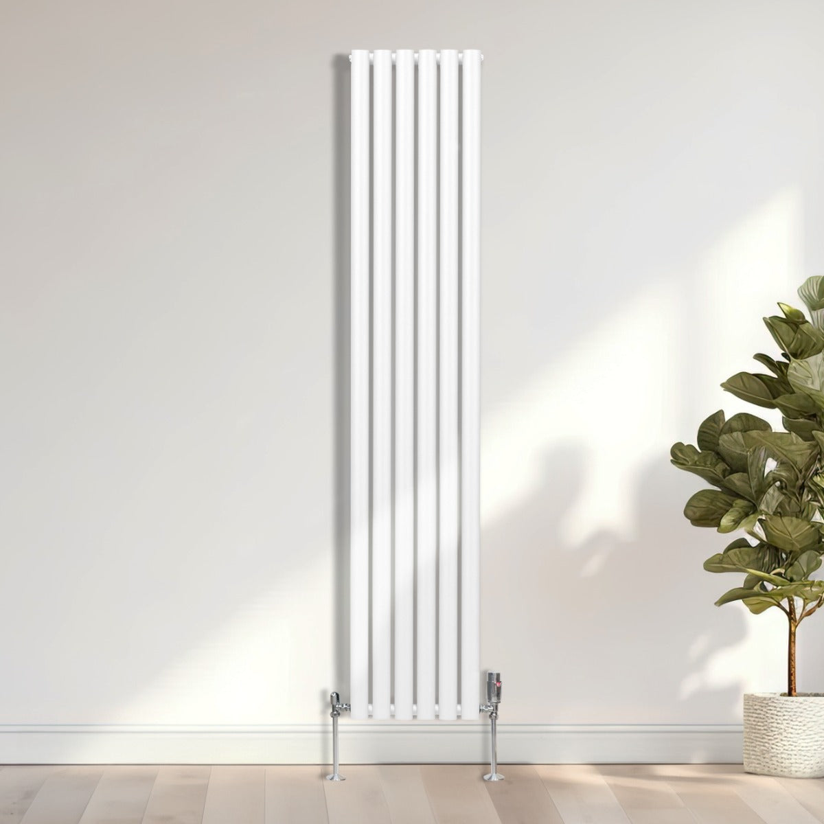 Radiatore a colonna ovale - 1800mm x 360mm - Bianco