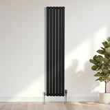 Radiatore a Colonna Ovale - 1800mm x 360mm - Nero