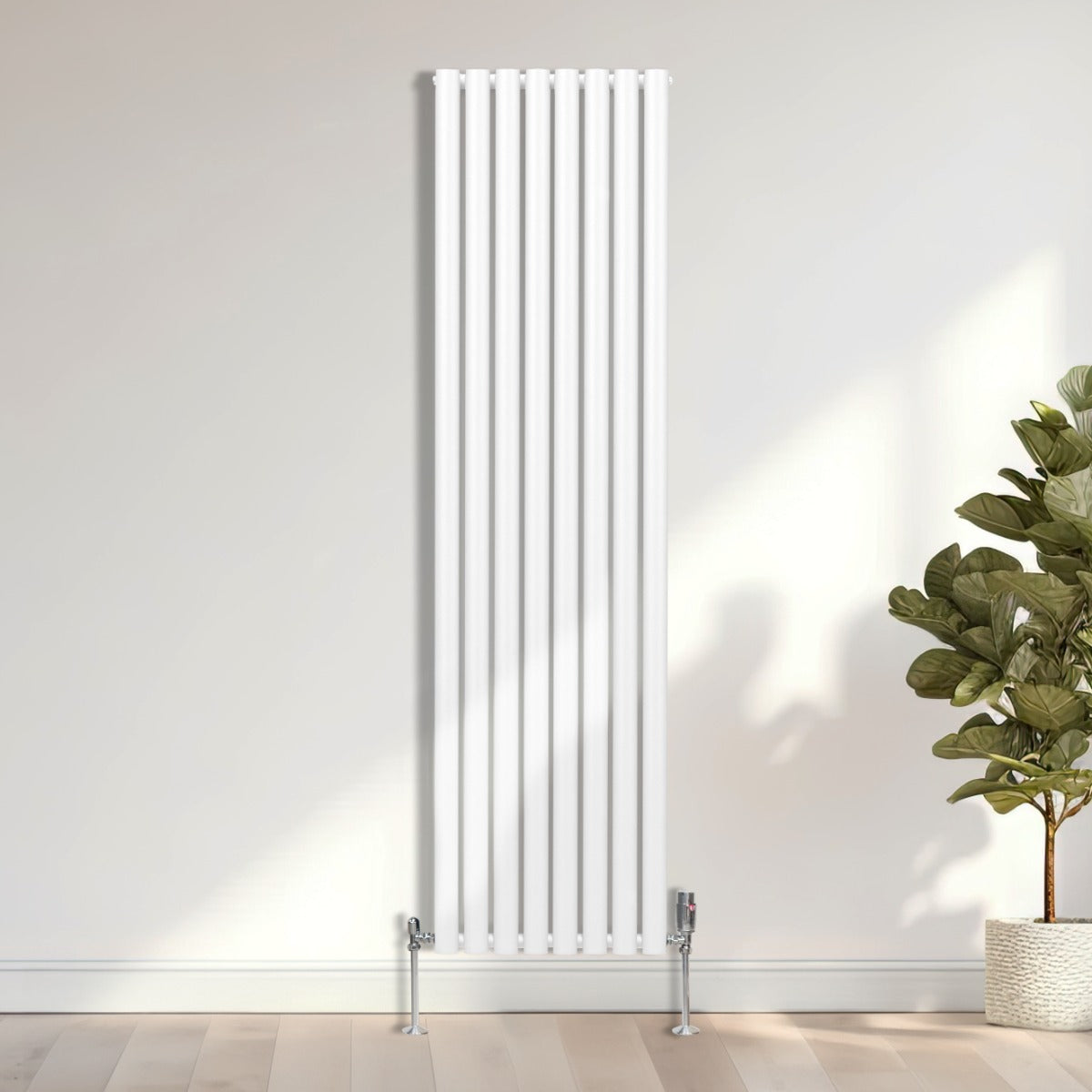 Radiatore a colonna ovale - 1800mm x 480mm - Bianco