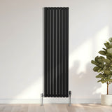 Radiatore a colonna ovale - 1800mm x 480mm - Nero