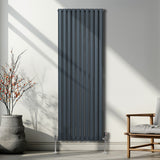 Radiatore a colonna ovale - 1800mm x 600mm - Grigio antracite