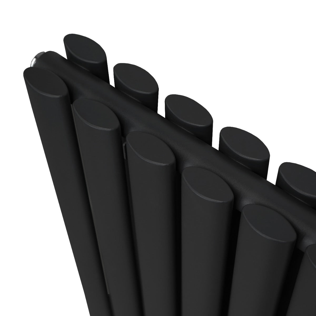 Radiatore a colonna Ovale - 1800mm x 600mm - Nero