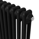 Radiatore Termosifone a 2 colonne - 600 x 1192mm - Nero