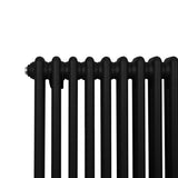 Radiatore Termosifone a 2 colonne - 600 x 1192mm - Nero