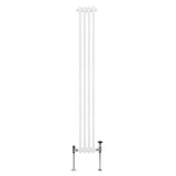 Radiatore Termosifone a 2 colonne - 1800 x 202mm - Bianco