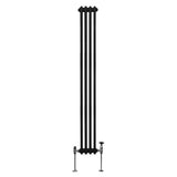 Radiatore Termosifone a 2 colonne - 1800 x 202mm - Nero