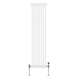 Radiatore Termosifone a 2 colonne - 1800 x 382mm - Bianco