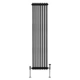 Radiatore Termosifone a 2 colonne - 1800 x 382mm - Nero