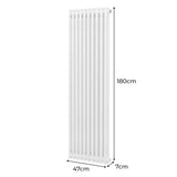 Radiatore Termosifone a 2 colonne - 1800 x 472mm - Bianco