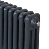 Radiatore Termosifone a 3 colonne - 300 x 1012mm - Grigio Antracite