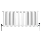 Radiatore Termosifone a 3 colonne - 600 x 1192mm - Bianco