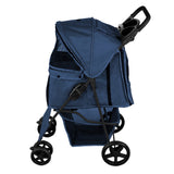 Passeggino per Animali con Copertura Antipioggia – Blu Navy