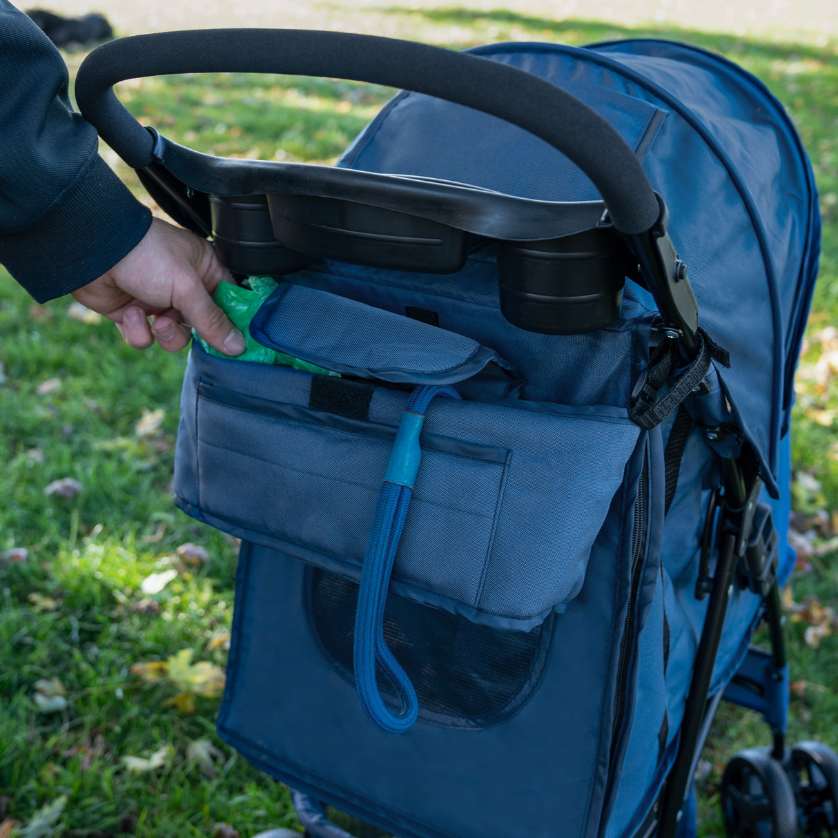 Borsa Organizer per Passeggino per Animali - Blu Navy