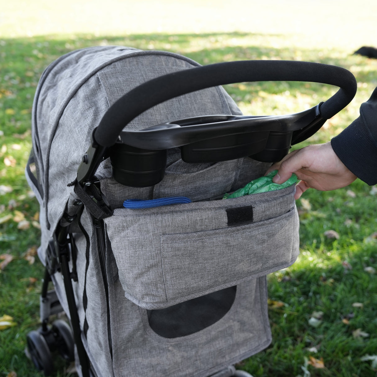 Borsa Organizer per Passeggino per Animali - Grigio