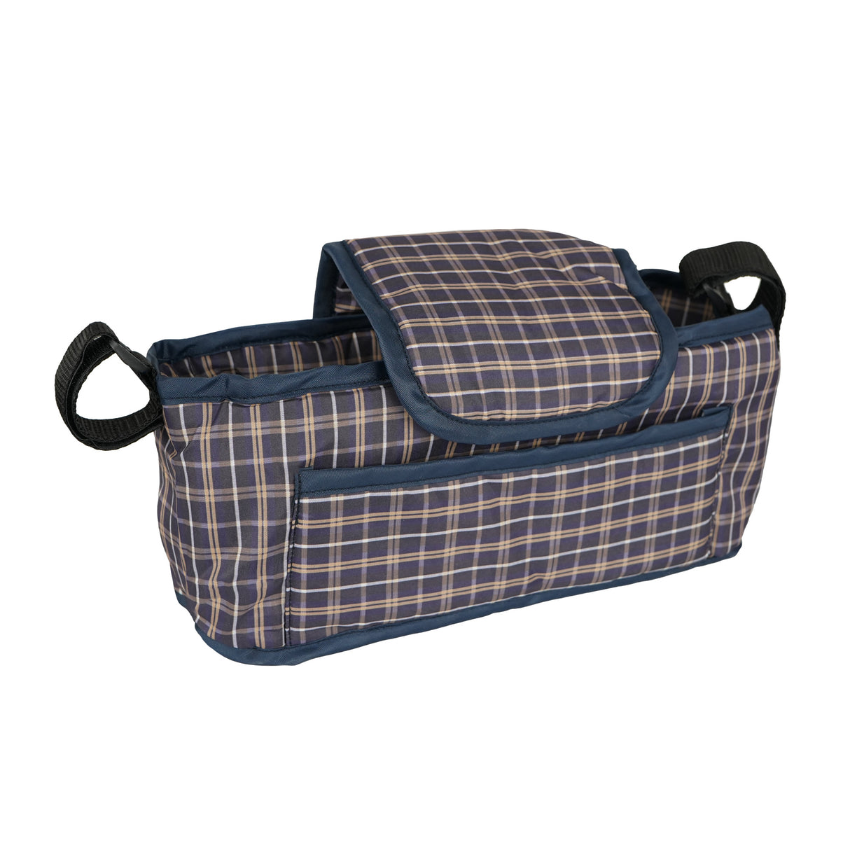 Borsa Organizer per Passeggino per Animali - Blu Tartan