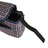 Borsa Organizer per Passeggino per Animali - Blu Tartan