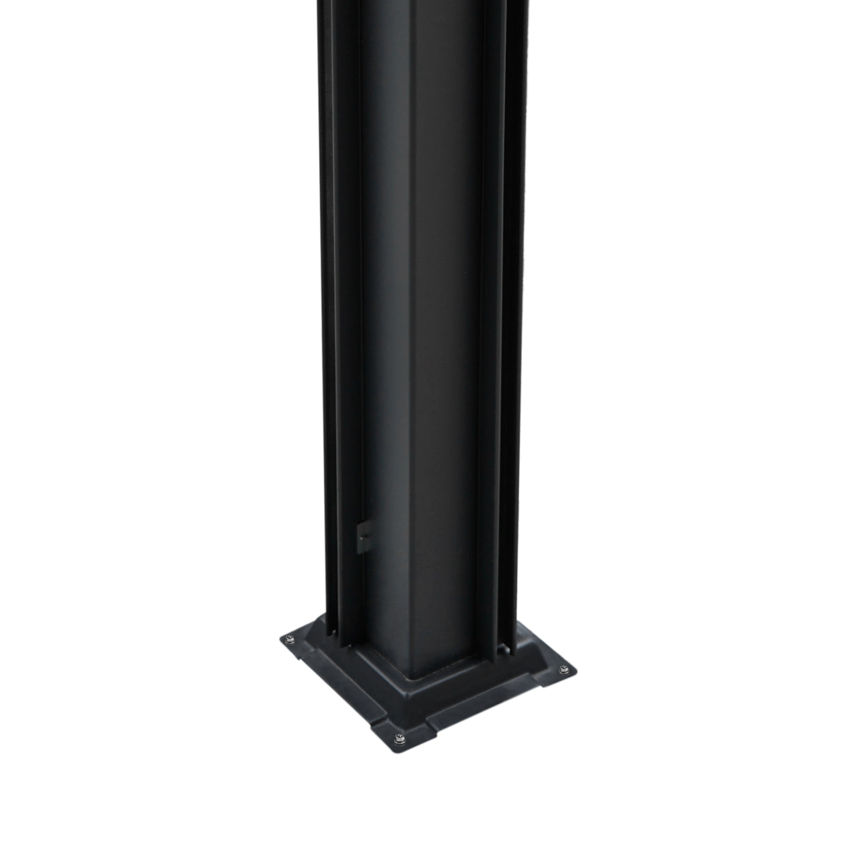 Pergola in alluminio antracite con luci a LED - 3 m x 3 m