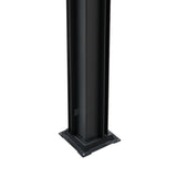 Pergola in alluminio antracite con luci a LED - 3 m x 3 m