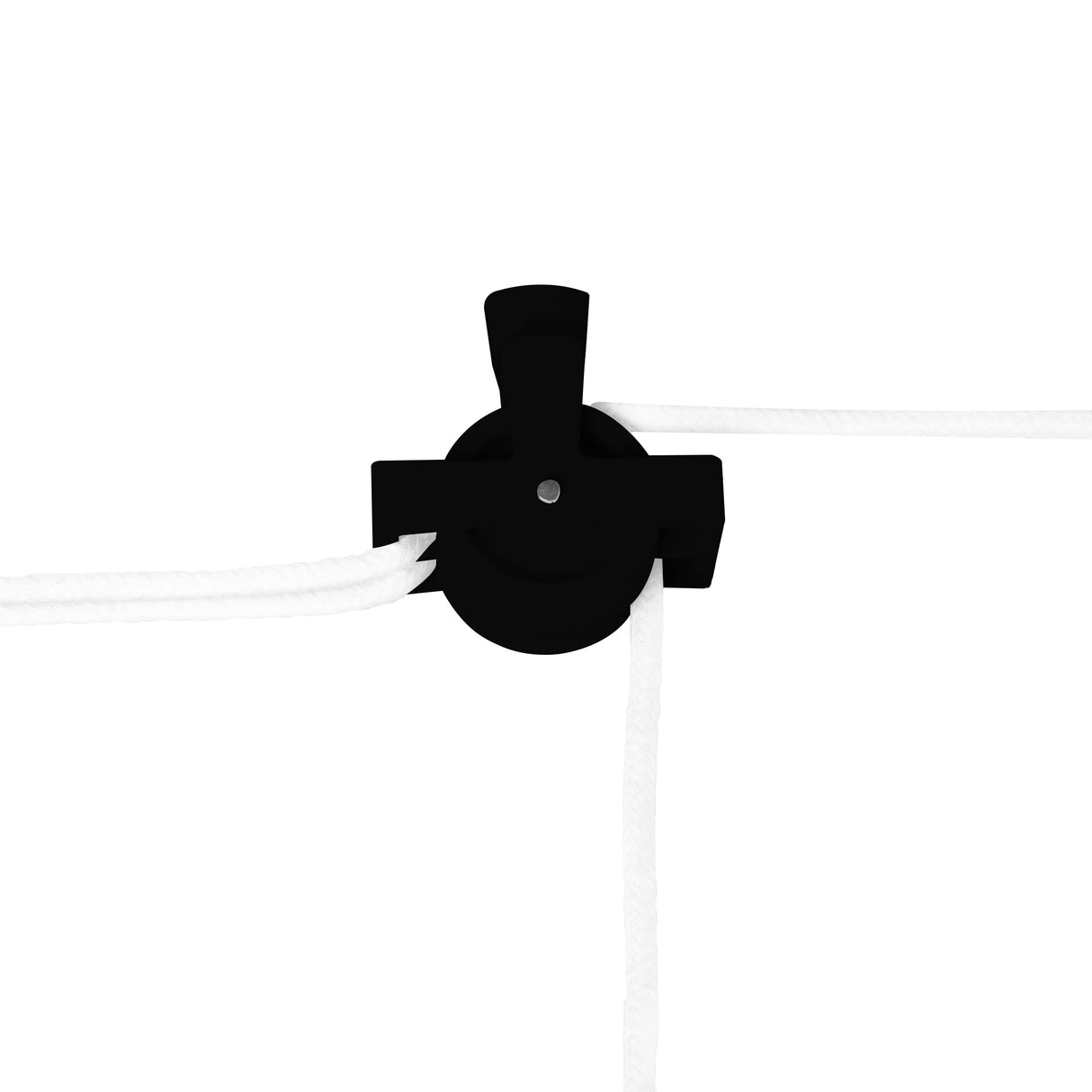 Stendibiancheria a Soffitto con Puleggia 6 Listelli 0,9m Nero