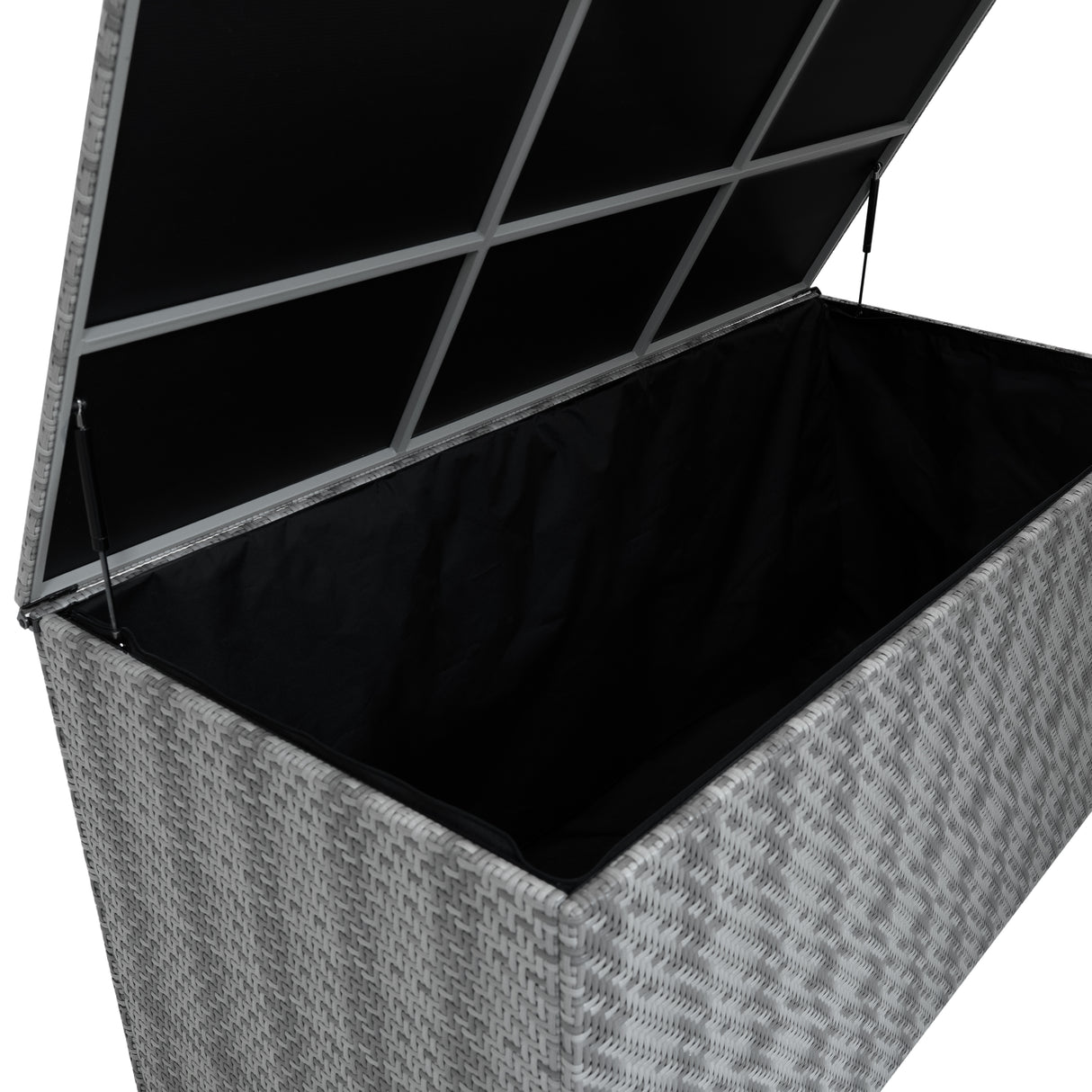 Baule in Rattan 700L per Esterno – Grigio