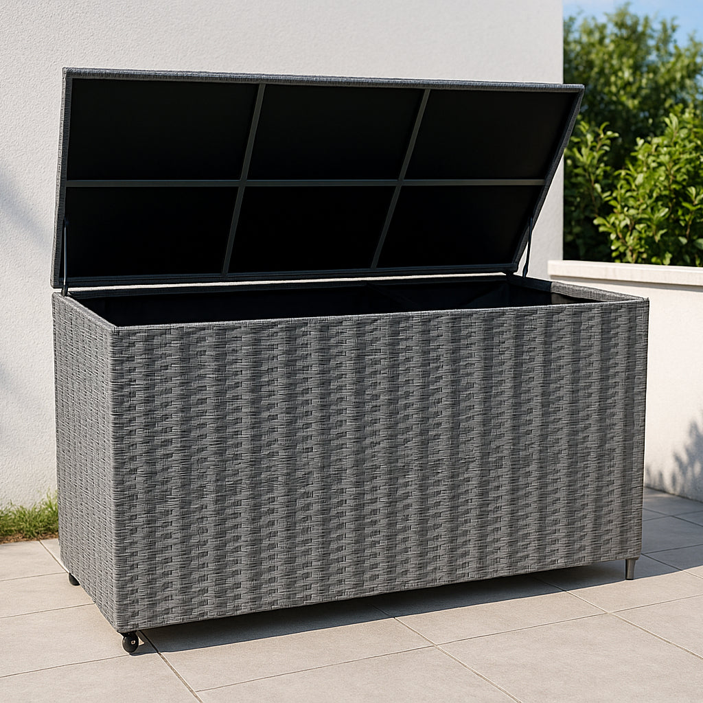 Baule in Rattan 700L per Esterno – Grigio