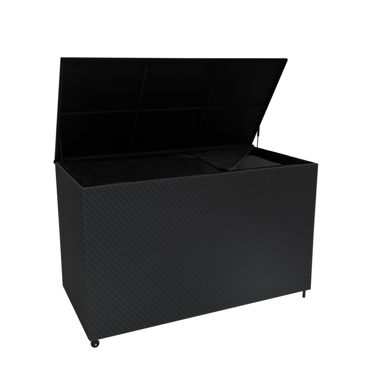 Baule Serafina in Rattan 996L per Esterno – Nero