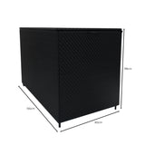 Baule Serafina in Rattan 996L per Esterno – Nero