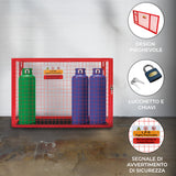 Gabbia Rete Pieghevole per Bombole di Gas - 100cm x 140cm x 50cm