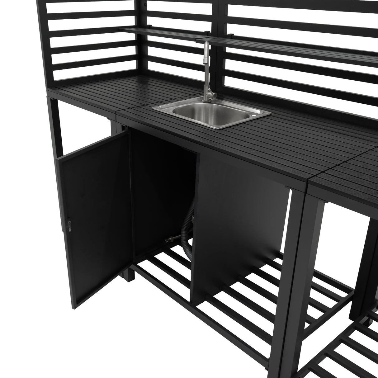 Set Cucina da Esterno in Alluminio 3 Pezzi