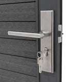 Porta da Giardino in Pannello Ecolegno - Grigio
