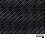 Set Mobili da Giardino 6 Pezzi in Rattan Nero