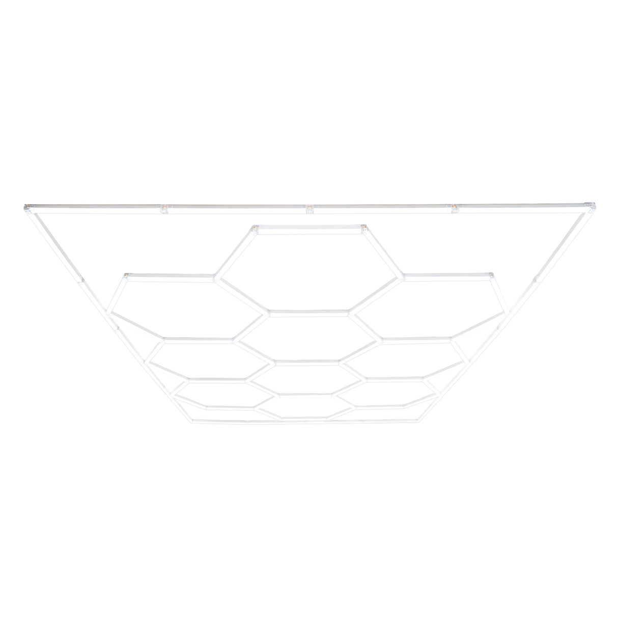 Sistema di Illuminazione LED Esagonale x10 con Cornice