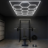 Sistema di Illuminazione LED Esagonale x10 con Cornice