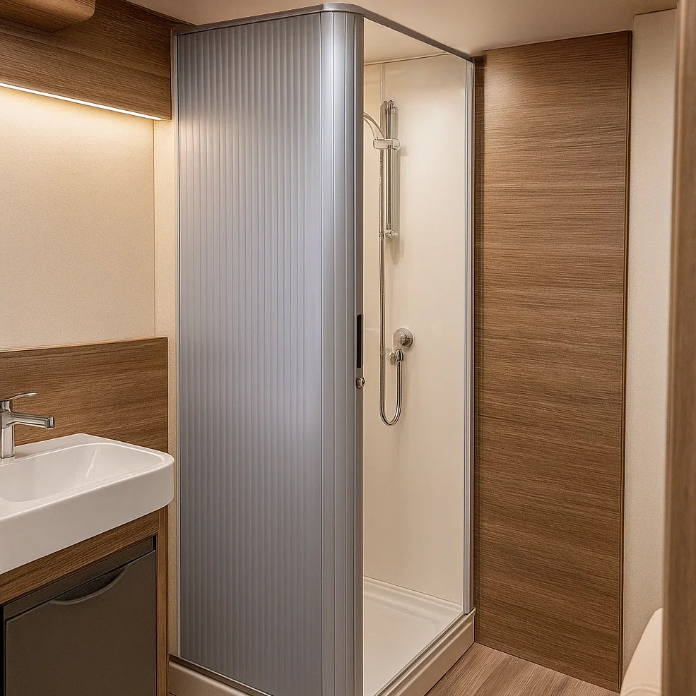 Porta a Soffietto per Doccia  – Grigio