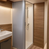 Porta a Soffietto per Doccia  – Grigio
