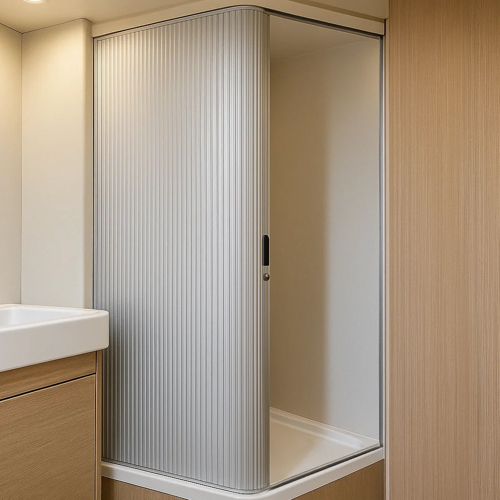 Porta a Soffietto per Doccia  – Grigio