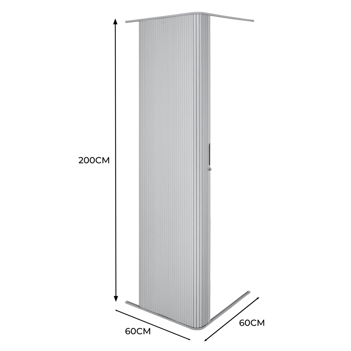 Porta a Soffietto per Doccia  – Grigio