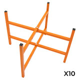 Cavalletti Porta Malta x10 – Altezza 500 mm in Acciaio Pieghevole