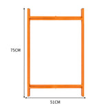 Cavalletti Porta Malta x3 – Altezza 750 mm in Acciaio Pieghevole