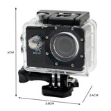 Telecamera per aspiratore grondaie 4K con custodia impermeabile, design compatto, colori nero e trasparente, dimensioni 5,8x4x2,4 cm