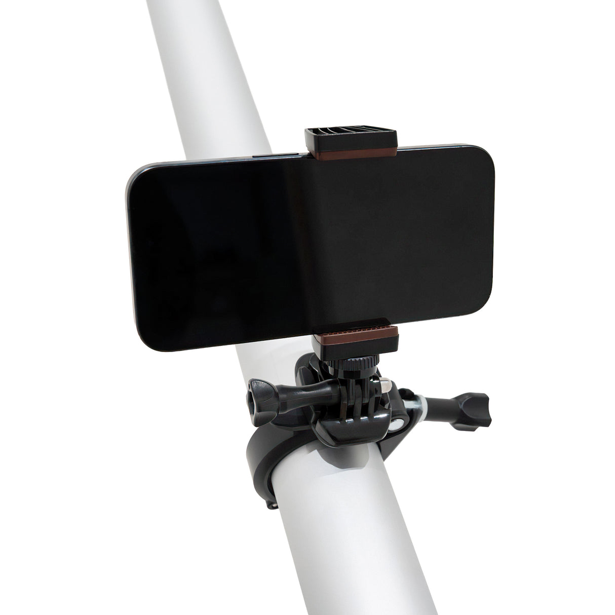 Telecamera per aspiratore grondaie 4K con zoom, montata su un supporto nero, con custodia impermeabile e design compatto e robusto