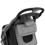 Passeggino Jogger per Animali Pieghevole - Grigio