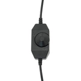 Interruttore nero per anello LED, con manopola centrale per accensione e spegnimento, cavo lungo per facile accesso durante il gioco