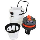 Aspiratore Industriale 90L Solidi e Liquidi con Kit Tubi Pulizia Grondaie