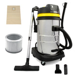 Aspiratore Industriale 60L Solidi e Liquidi con Kit Tubi Pulizia Grondaie