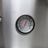 Set con forno per pizza da tavolo e divano angolare in alluminio - Grigio antracite