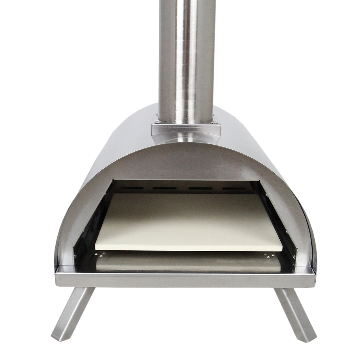 Set Divano Angolare da Giardino in Alluminio con Forno Pizza da Tavolo - Grigio Antracite